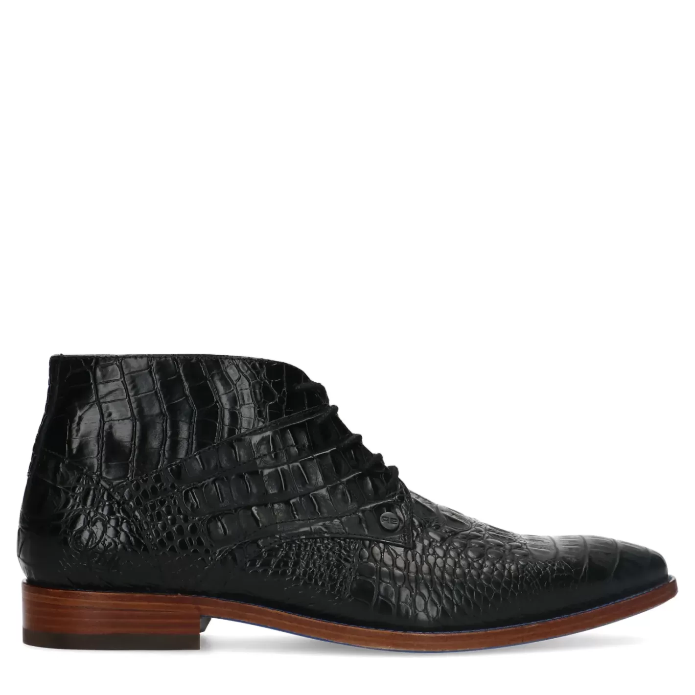 Rehab Barry Croco Chaussures À Lacets - Noir<Sacha Online