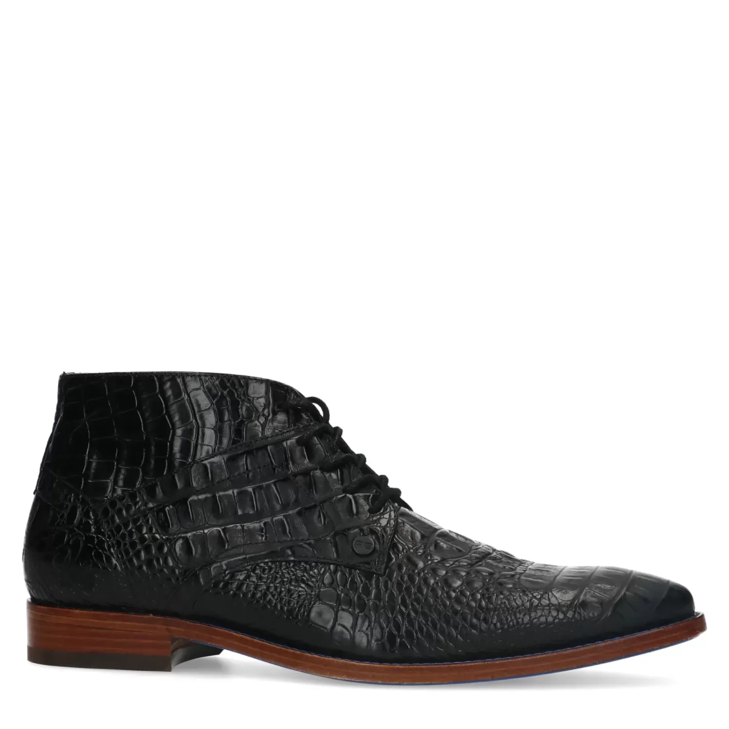 Rehab Barry Croco Chaussures À Lacets - Noir<Sacha Online