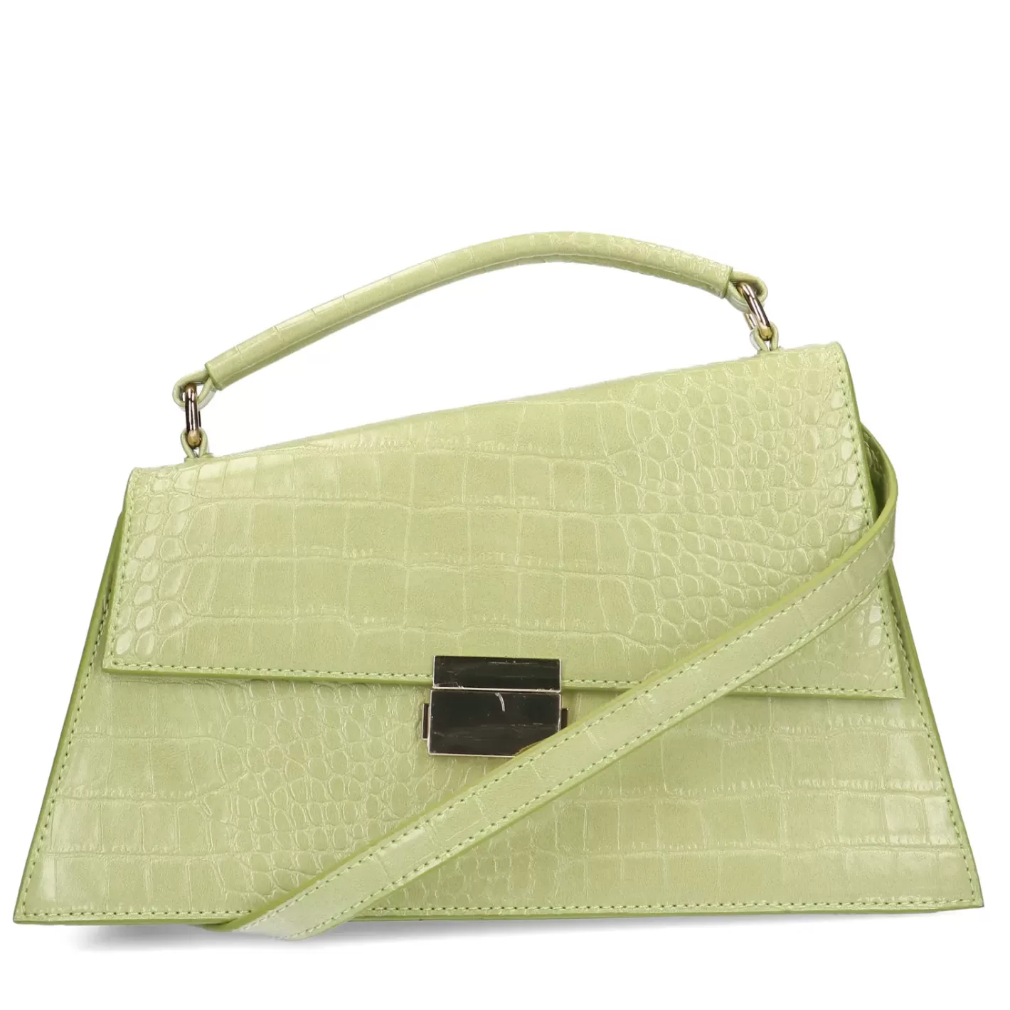 Sac A Main Croco Avec Details - Vert<Sacha Best