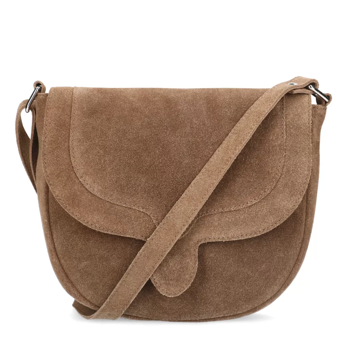 Sac Bandoulière En Daim - Marron<Sacha Clearance