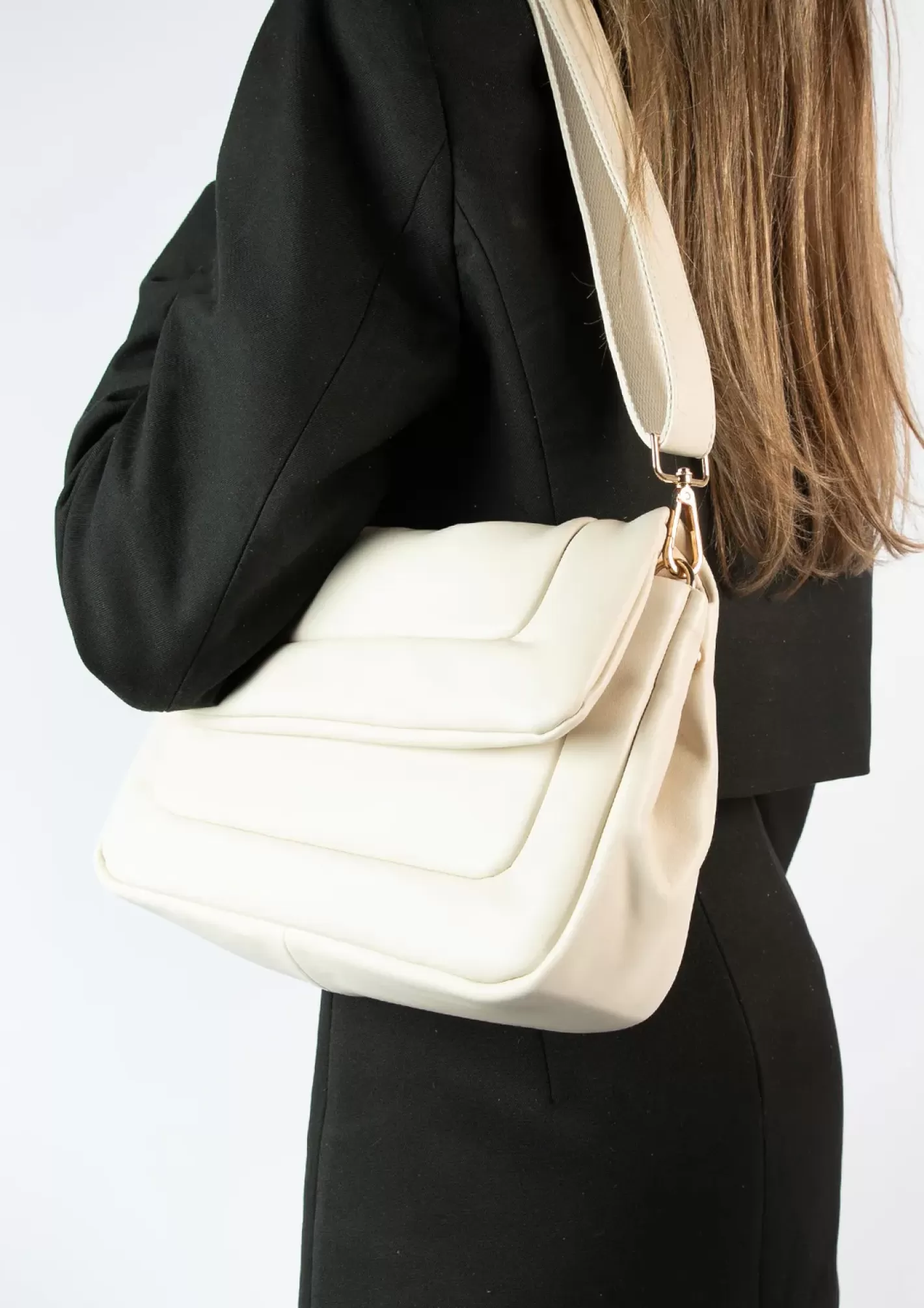 Sac Porte Epaule Matelasse - Beige<Sacha Sale