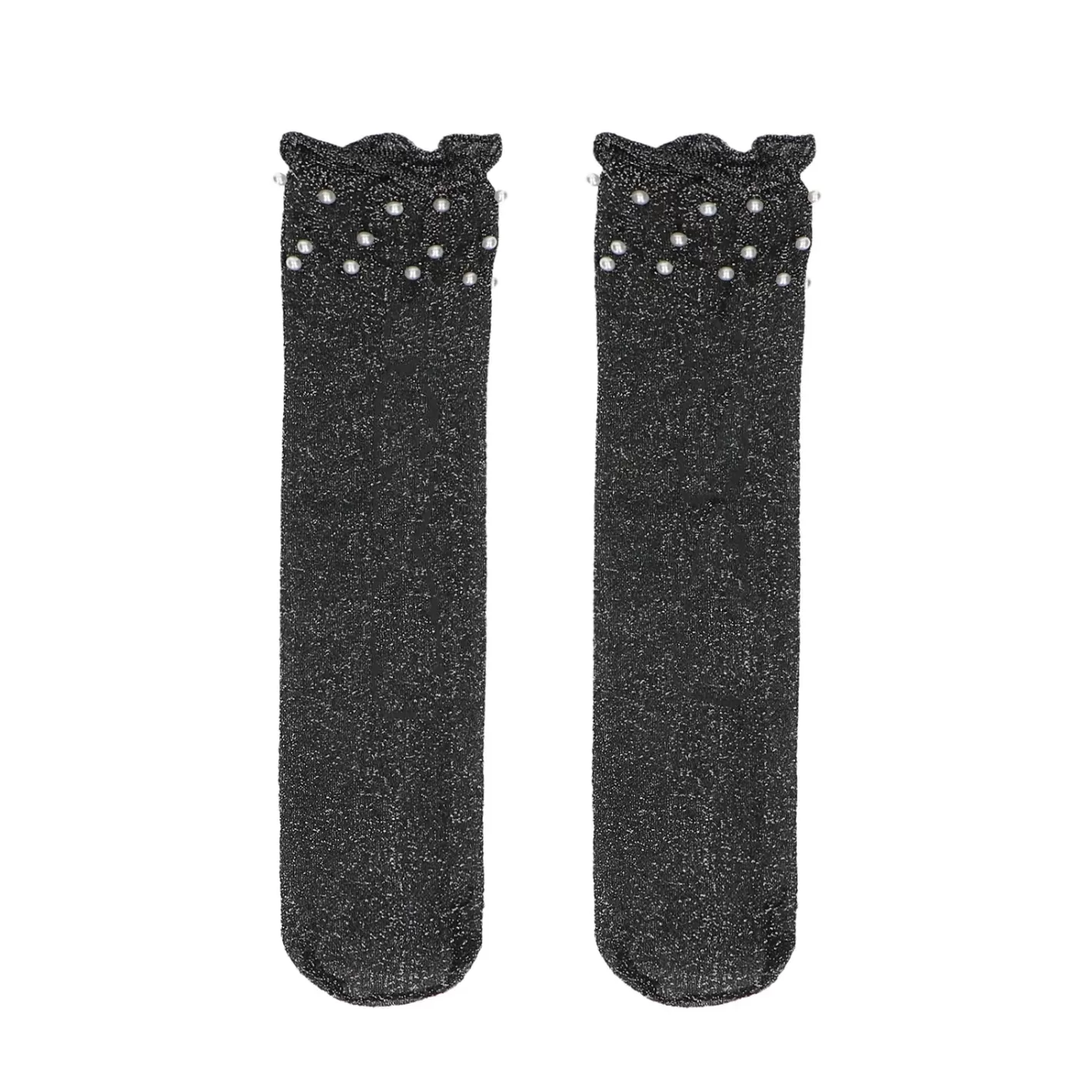 X Blitsbee Socquettes Pailletees Avec Perles - Noir<Sacha Shop