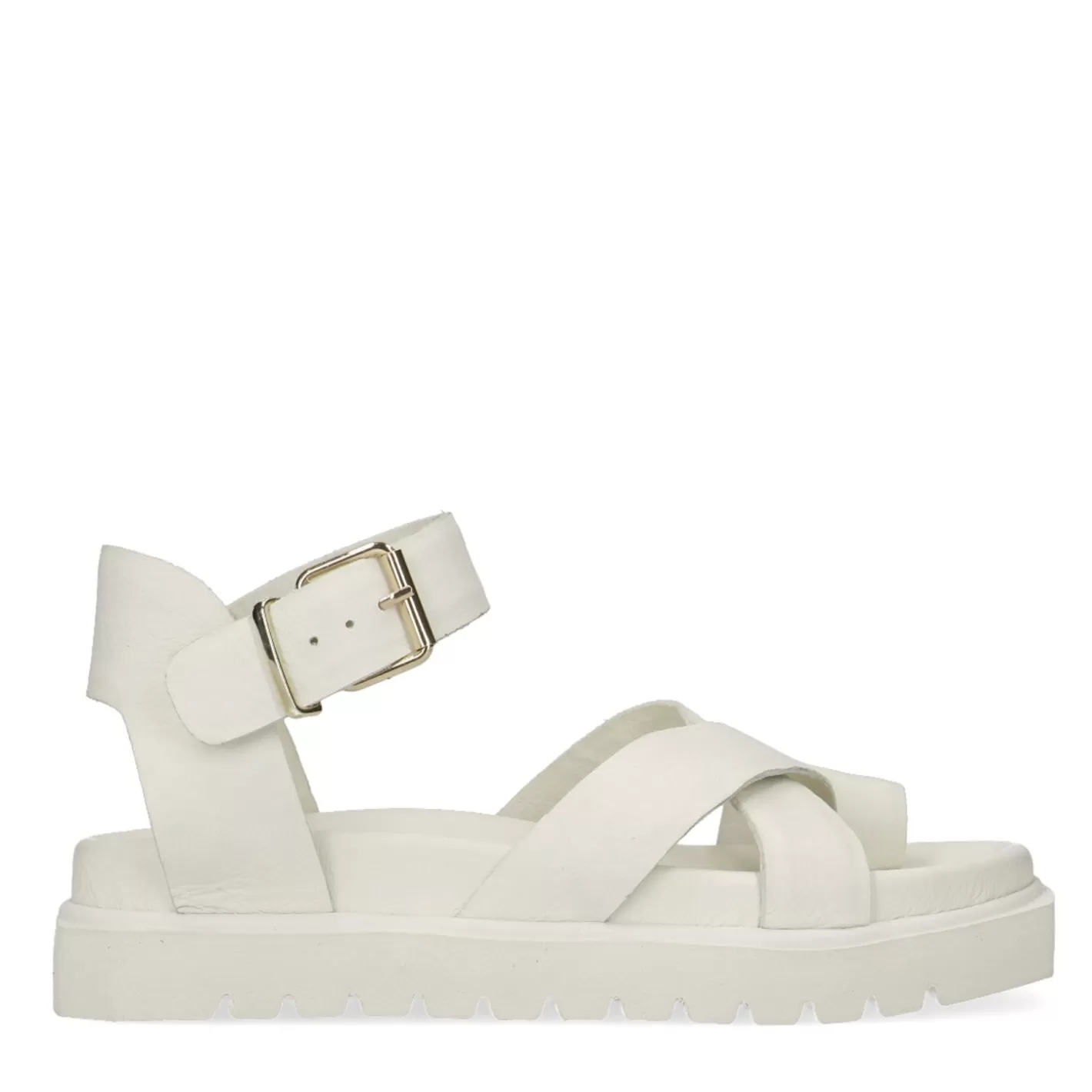 Sandales A Plateforme En Cuir - Blanc<Sacha Store