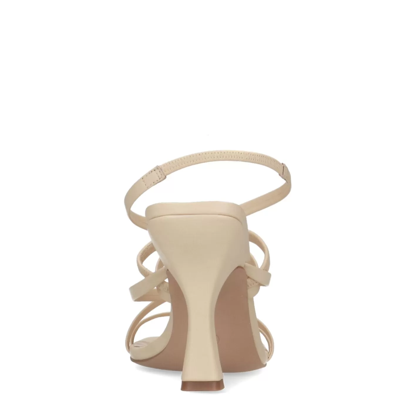 Sandales A Talon A Brides Et Au Bout Carre - Creme<Sacha Discount