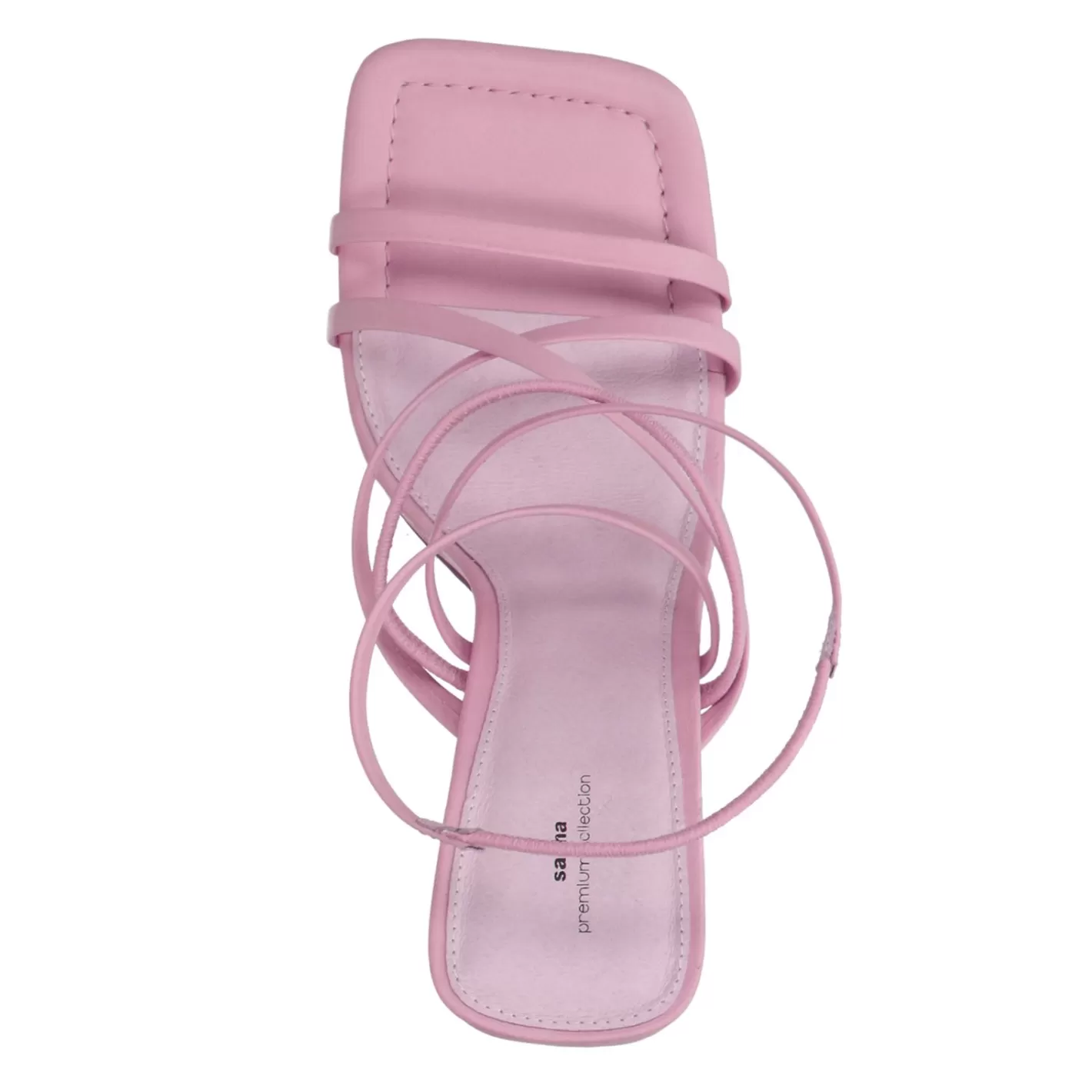 Sandales A Talon A Brides Et Au Bout Carre - Rose<Sacha Best Sale