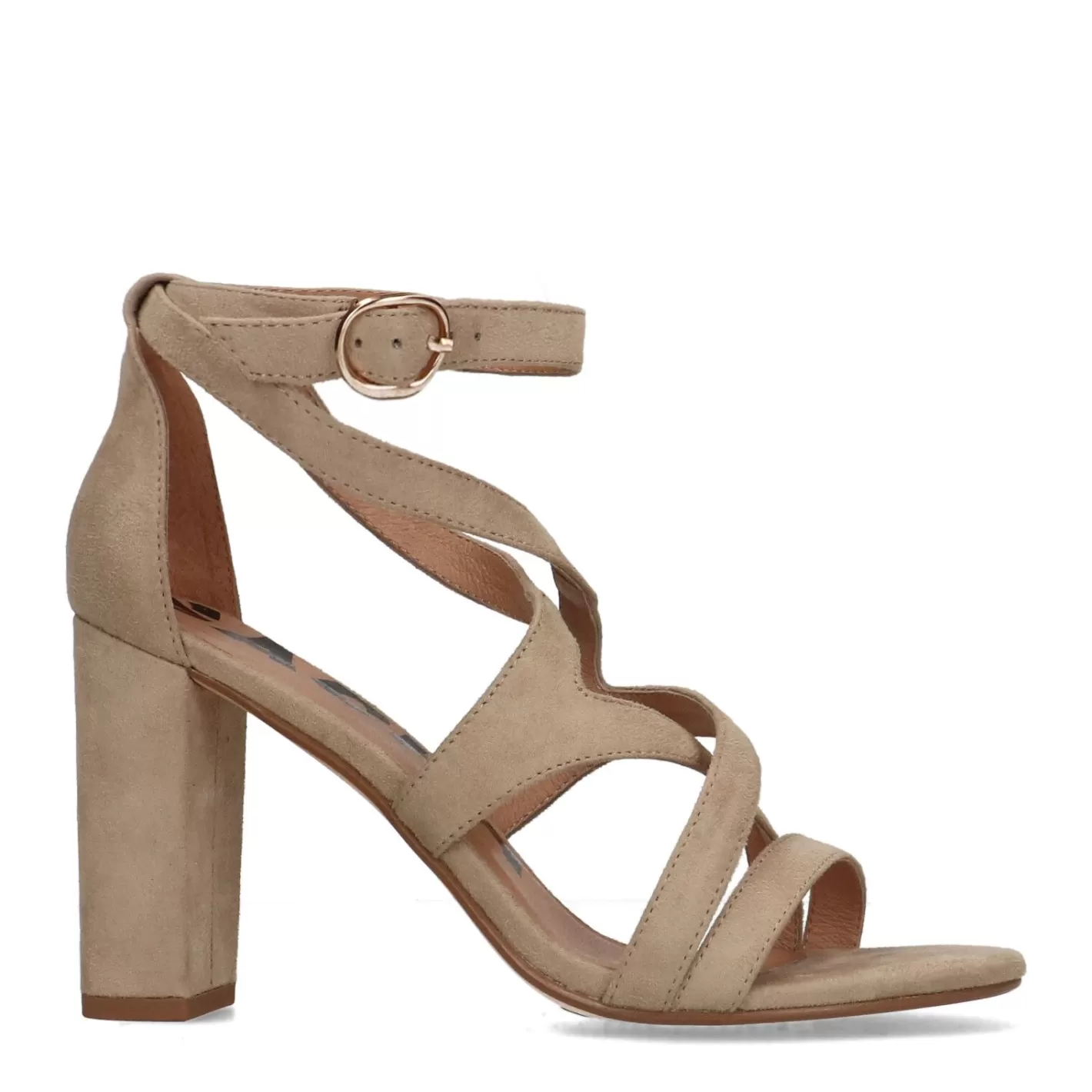 Sandales A Talon Ajourees - Beige<Sacha Store