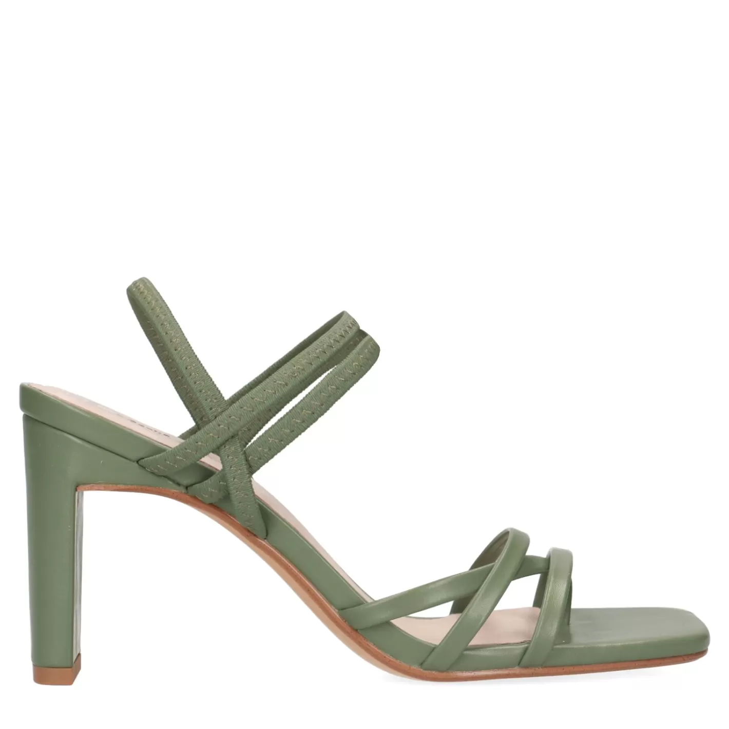 Sandales A Talon Avec Bandes - Vert<Sacha Sale