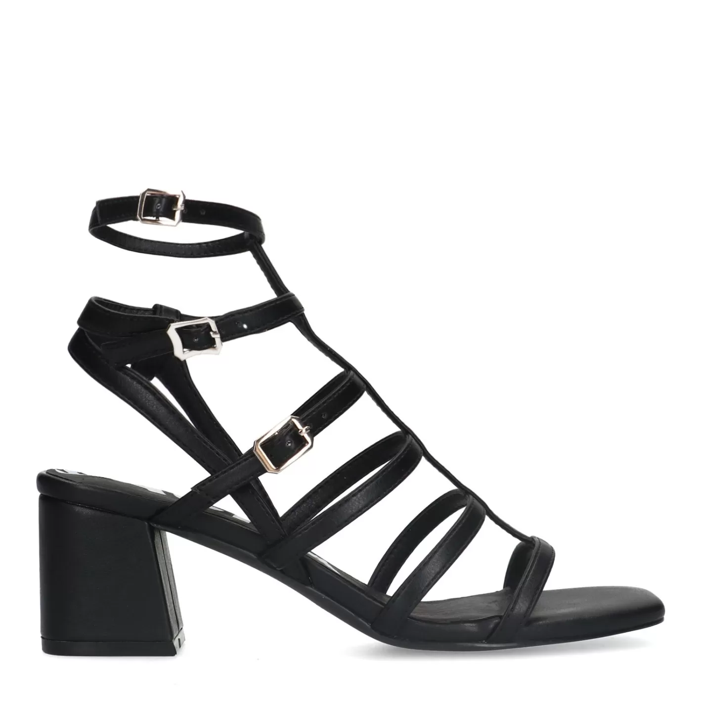 Sandales A Talon Avec Brides - Noir<Sacha Sale