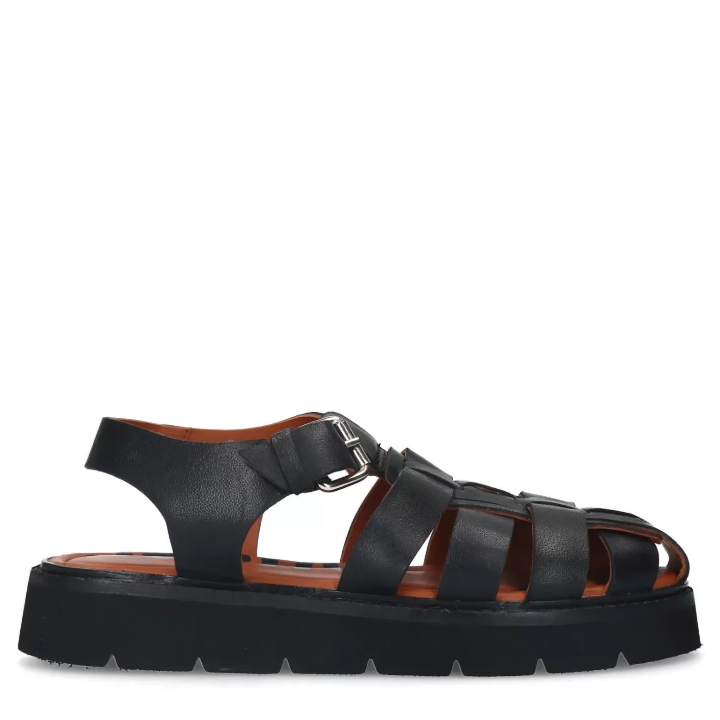 Sandales Chunky En Cuir - Noir<Sacha Flash Sale