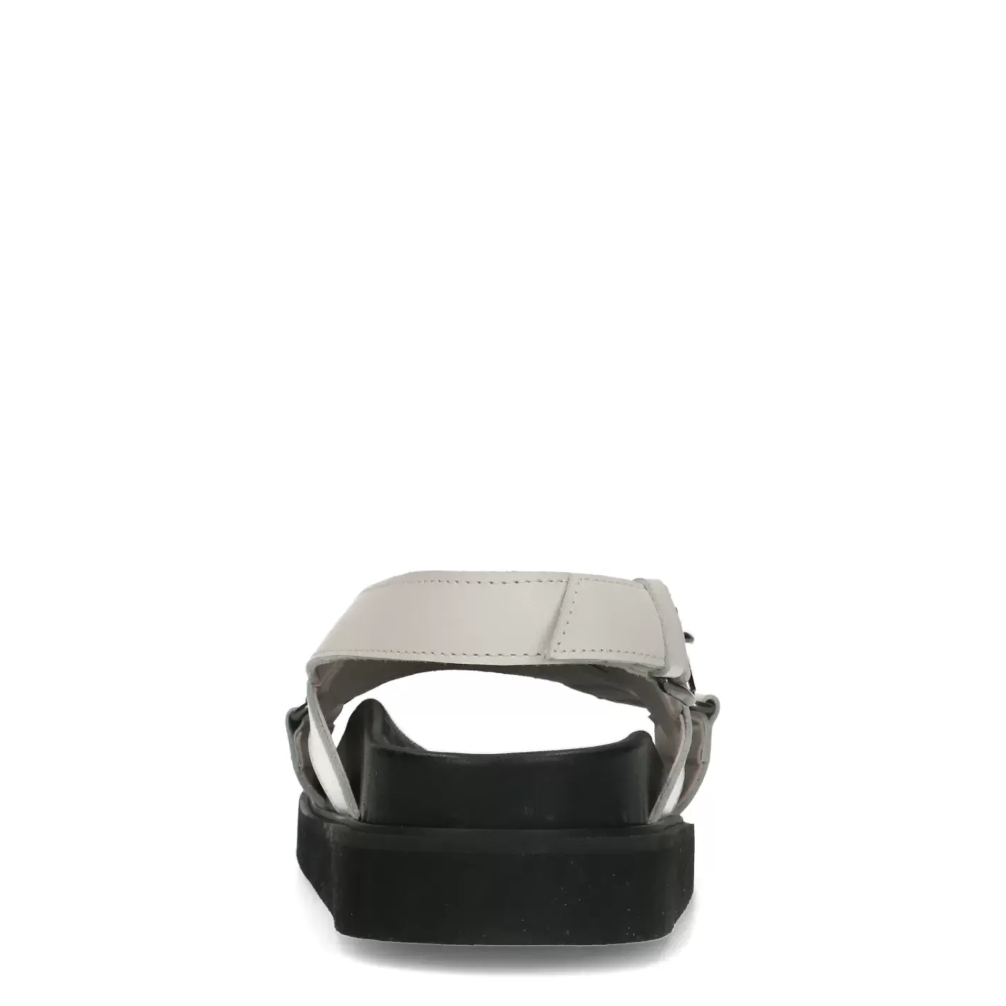 Sandales Cuir A Plateforme Avec Brides Croisees - Blanc Casse<Sacha Cheap