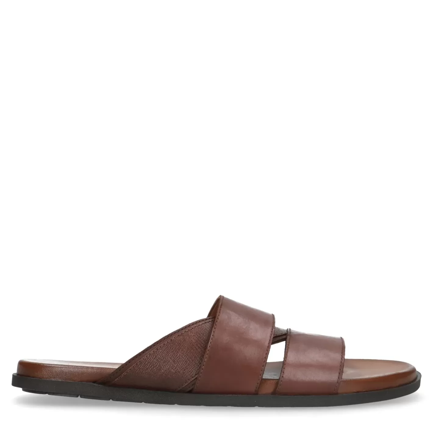 Sandales En Cuir - Marron<Sacha Sale