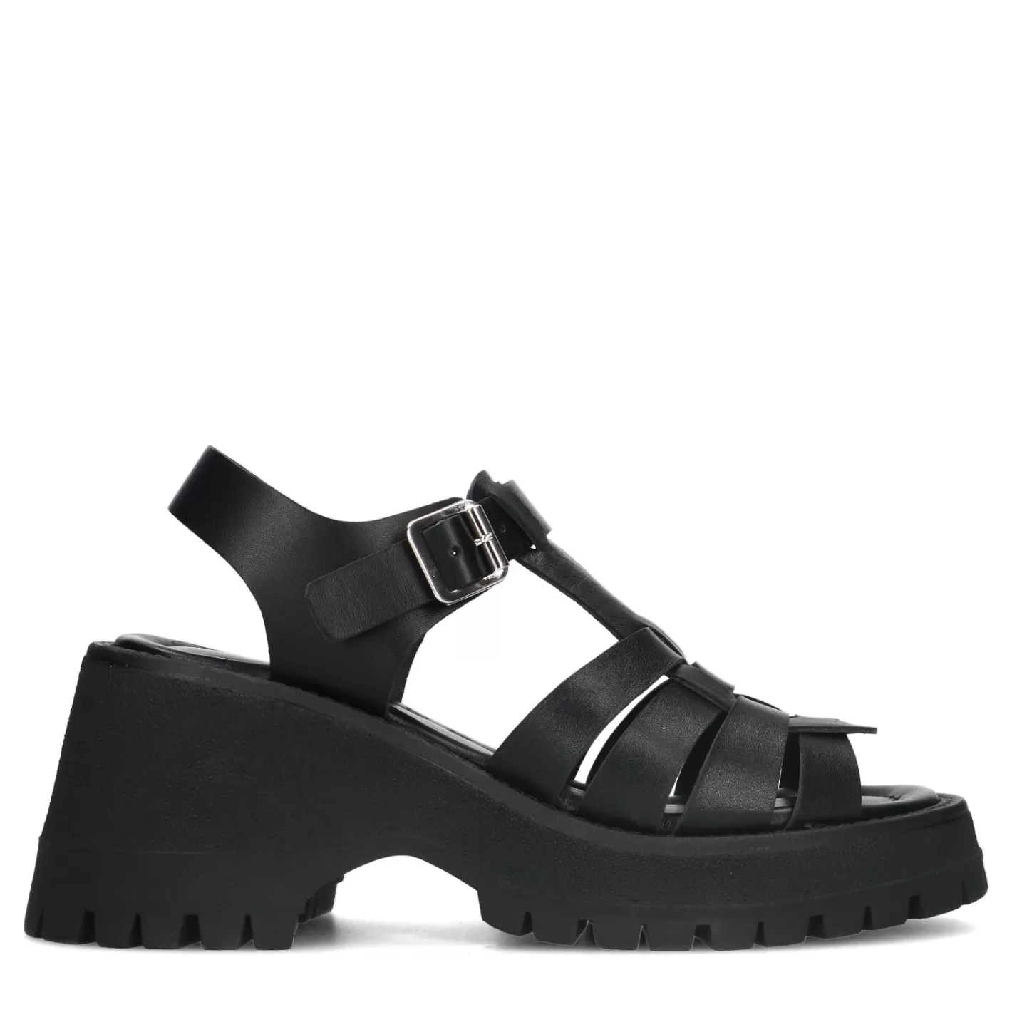 Sandales En Cuir - Noir<Sacha Outlet