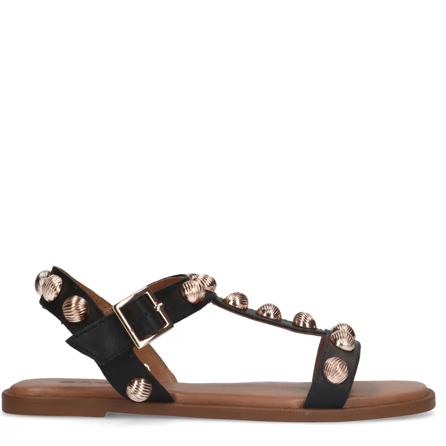 Sandales En Cuir Avec Clous - Noir<Sacha Discount