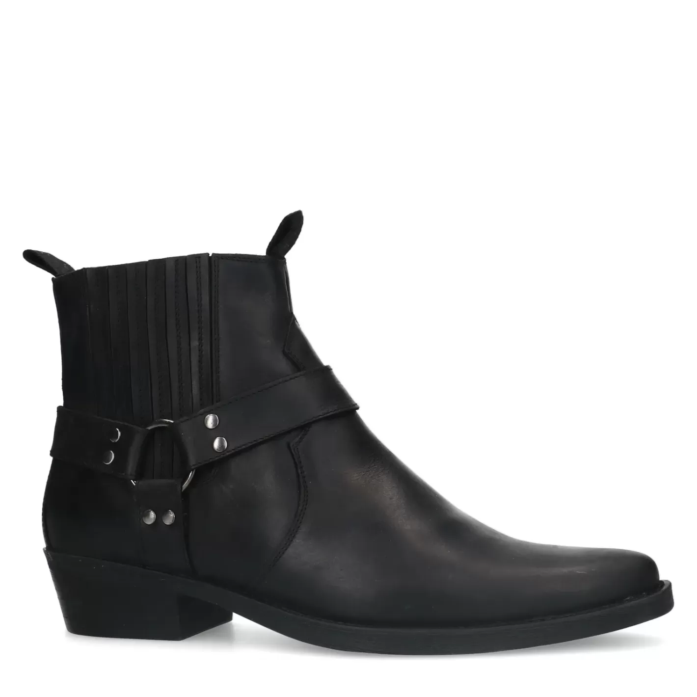 Santiags En Cuir - Noir<Sacha Cheap