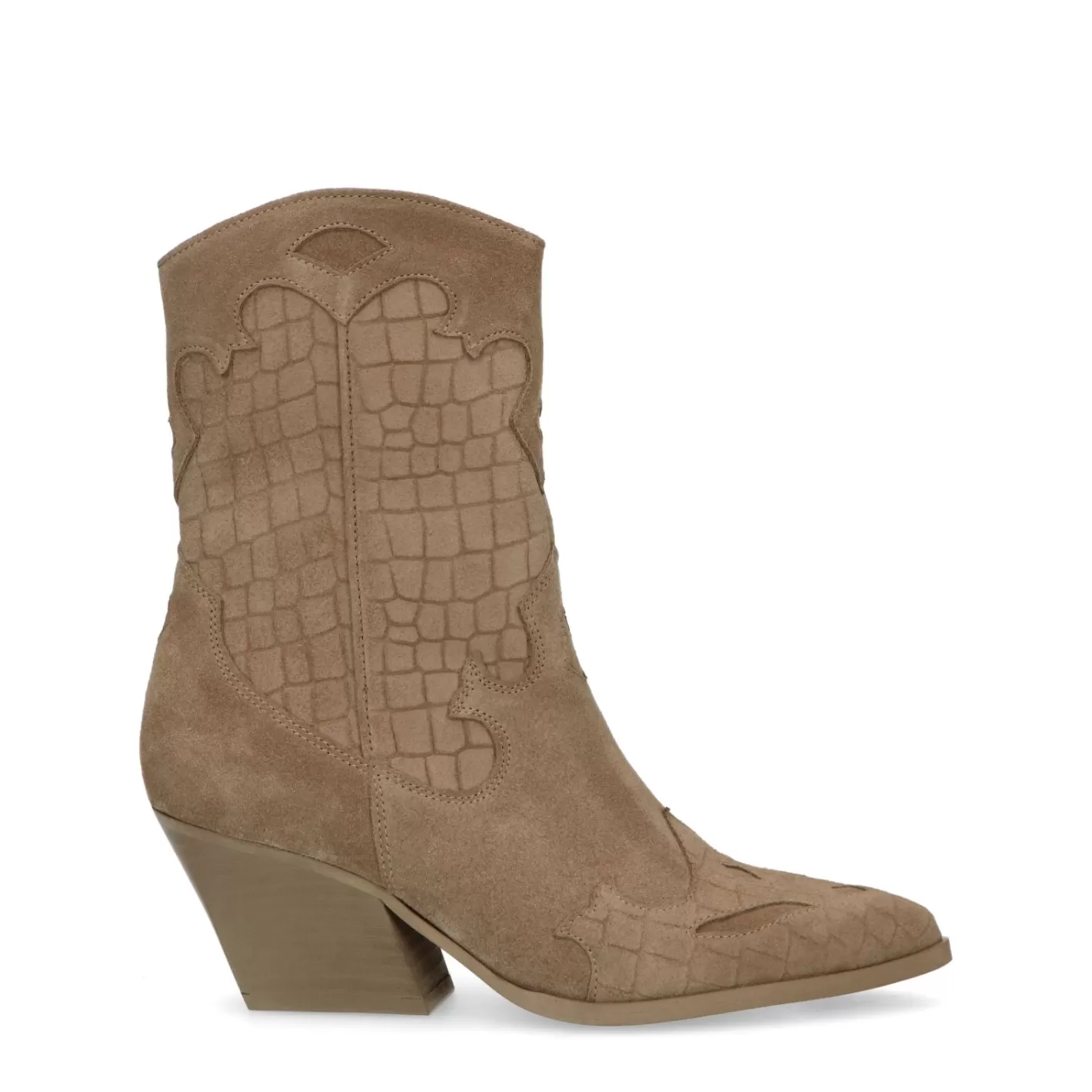 Santiags En Daim - Beige<Sacha Clearance